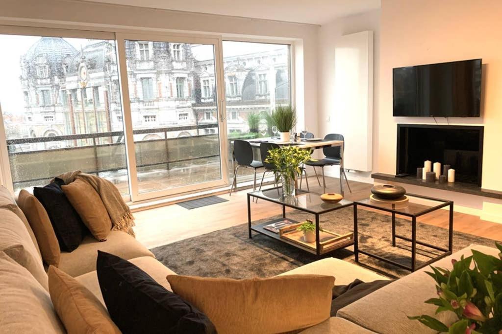 City Penthouse, Rooftop Terrace, Free Netflix, Wifi And Airco Antwerpen Buitenkant foto