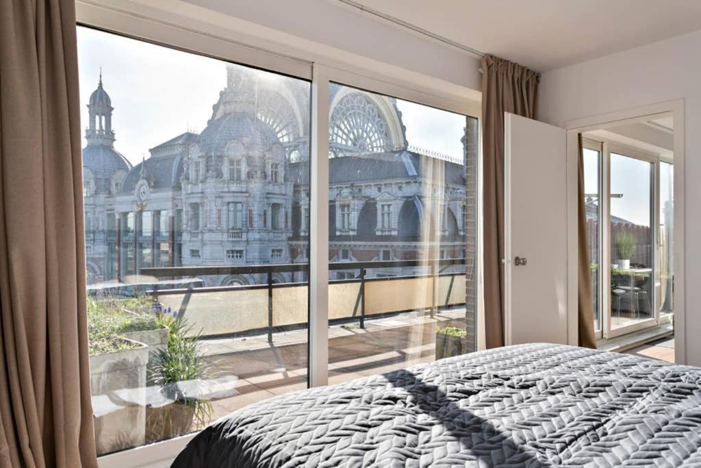City Penthouse, Rooftop Terrace, Free Netflix, Wifi And Airco Antwerpen Buitenkant foto